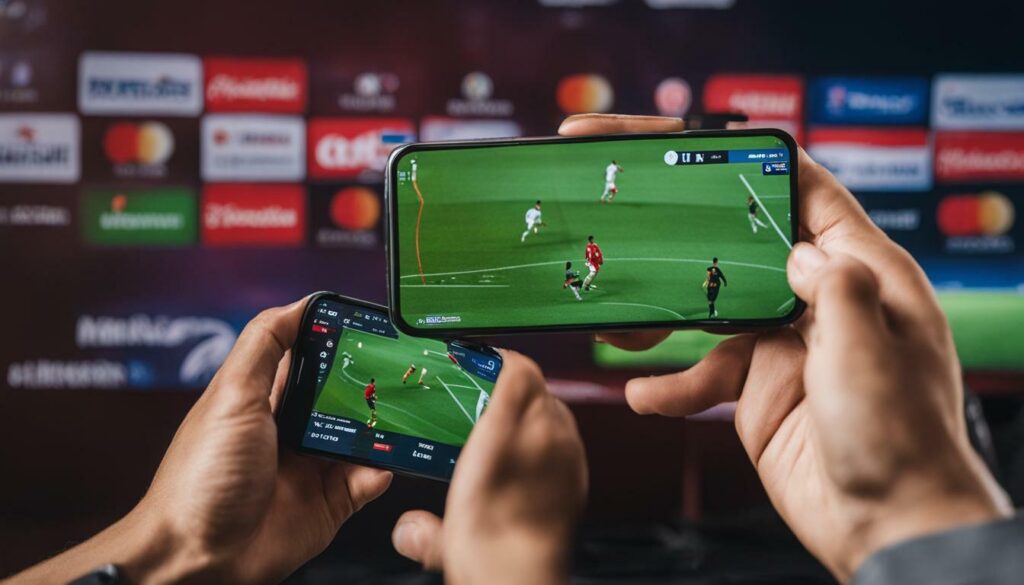 Taruhan langsung (in-play betting)